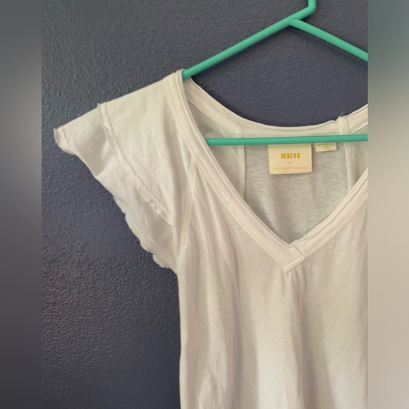 Maeve Anthropologie flutter sleeve tee - Picture 4 of 6